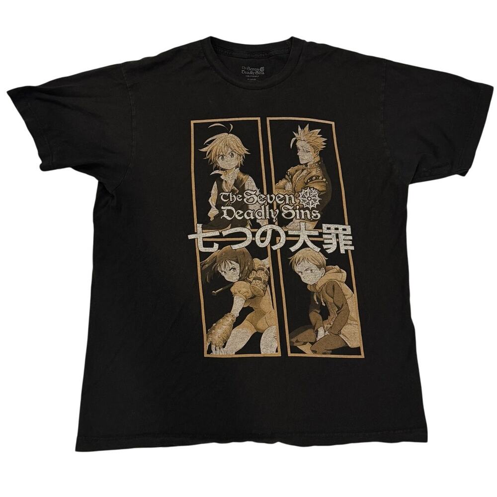 Seven Deadly Sins Manga Panel Anime Graphic Tee Mens XL